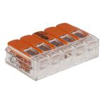 Wago Lasklem 221-415 hevelklem voor 5 draden 25 stuks, Nieuw