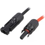 MC4 verlengkabel - Male + Female connector - 1 meter - 4mm, Doe-het-zelf en Verbouw, Elektra en Kabels, Ophalen of Verzenden, Nieuw