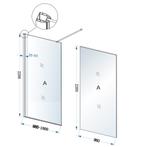 Inloopdouche Wiesbaden Eco 100x220 Cm 8 Mm Nano Coating, Ophalen of Verzenden, Nieuw