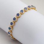 Zonder minimumprijs - Armband Zilver Saffier - Tennis, Nieuw