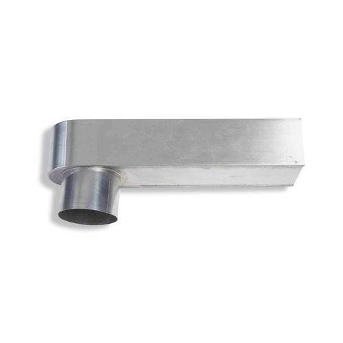 RHEINZINK Stadsuitloop walsblank Ø80mm 60 x 100mm 32cm, Doe-het-zelf en Verbouw, Buizen en Afvoer, Ophalen of Verzenden