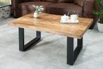 Design salontafel IRON CRAFT 100cm mangohout ijzer, Ophalen of Verzenden, Nieuw