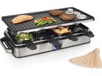 Princess 162645 - Raclette 8 Personen - 1400W - Omkeerbare, Witgoed en Apparatuur, Gourmetstellen, Verzenden, Zo goed als nieuw