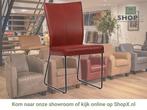 Leren eetkamerstoel Mate - Granada Rouge (rood) - U-poot, Huis en Inrichting, Nieuw, Ophalen of Verzenden, Eén, Rood