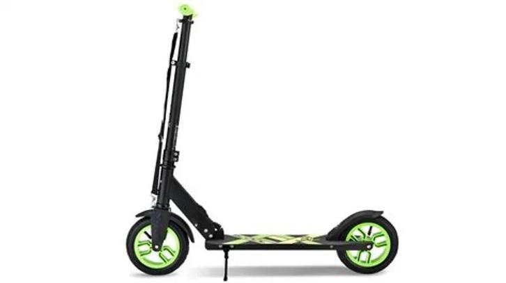 SCOOL flaX 8.4 - Black/Green (SCOOL, Merken, Stepjes), Fietsen en Brommers, Steps, Nieuw, Ophalen of Verzenden