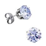 Fako Bijoux - Oorbellen - Steker - Stainless Steel - Zirkoon, Verzenden, Nieuw