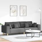 vidaXL Stoffen Bank met kussen Donkergrijs 208 cm Stof, Huis en Inrichting, Verzenden, Nieuw, Stof, Minder dan 150 cm