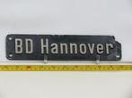 Lokschild BD Hannover (Spoorwegen 1:1), Verzamelen, Spoorwegen en Tramwegen, Ophalen of Verzenden, Gebruikt, Overige typen