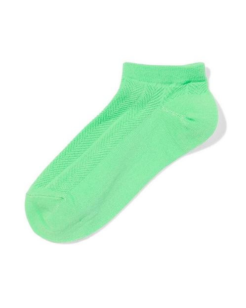 HEMA Dames enkelsokken structuur lichtgroen 2+1 gratis, Kleding | Dames, Sokken en Kousen, Nieuw, Verzenden