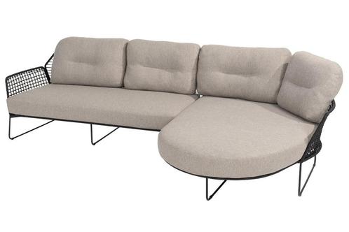 Taste by 4 Seasons Rhodos chaise loungebank antraciet |, Tuin en Terras, Tuinsets en Loungesets, Ophalen of Verzenden
