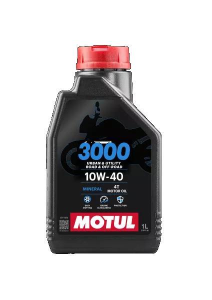 1 Liter Motul 3000 4T 10W-40 Motorolie Motul 107672, Auto-onderdelen, Motor en Toebehoren, Nieuw, Ophalen of Verzenden