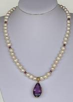 Perlas Blanca Natural met Amatiste de Brasil (35 ct) en Ruby