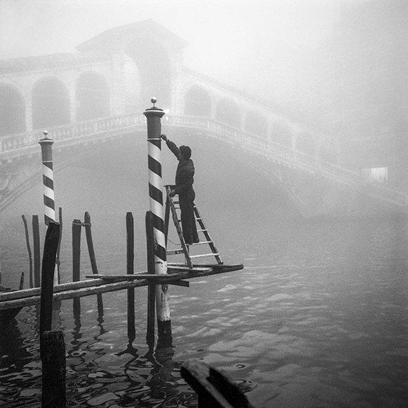 Cameraphoto Epoche/Vittorio Pavan - Nebbia, dipintura, Antiek en Kunst, Kunst | Designobjecten