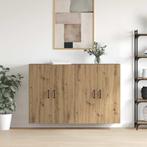 vidaXL Wandgemonteerde Kasten 2 pcs artisanaal eikenkleurig, Huis en Inrichting, Minder dan 50 cm, Verzenden, Nieuw, Minder dan 100 cm