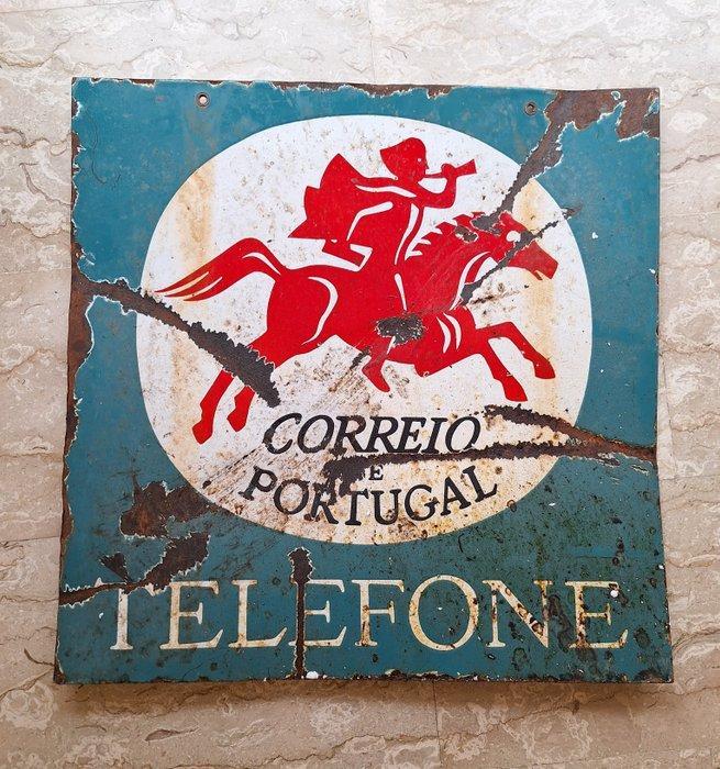 Correio De Portugal - Emaille bord - Metaal, Antiek en Kunst, Antiek | Wandborden en Tegels