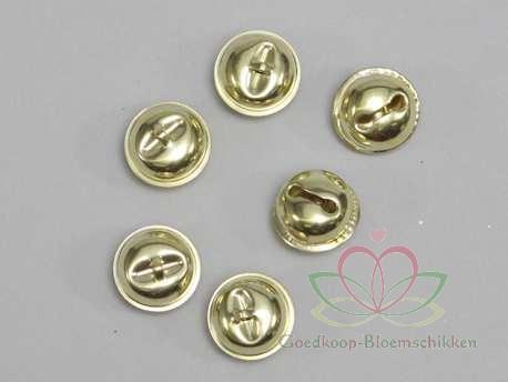 Christmas metal bells goud 12 mm 80 belletjes loose, Hobby en Vrije tijd, Knutselen, Nieuw, Ophalen of Verzenden