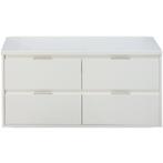Porto Badmeubelset 120 cm - 4 Laden Wit Hoogglans -, Ophalen of Verzenden, Nieuw