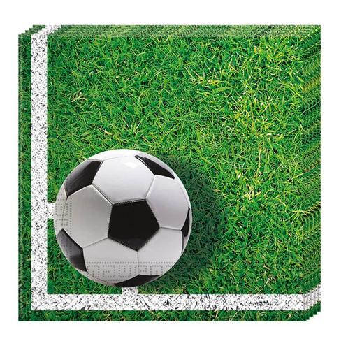 Voetbal Servetten Versiering 33cm 20st, Hobby en Vrije tijd, Feestartikelen, Nieuw, Verzenden
