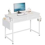 Wit Bureau met Laden en Opbergtas – Modern en Compact, Verzenden, Nieuw