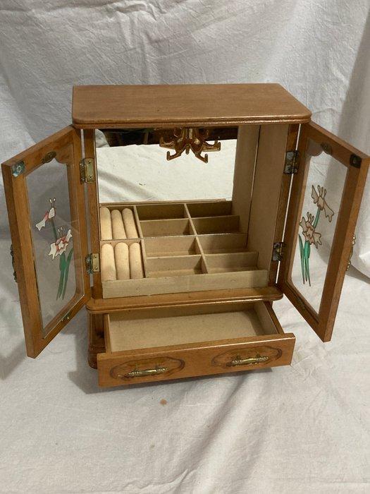 No Reserve Price - Sieradendoos - Echte sieradenkast met, Antiek en Kunst, Curiosa en Brocante