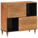 vidaXL Bijzetkast 80x33x75 cm massief mangohout, Verzenden, Nieuw, Overige houtsoorten