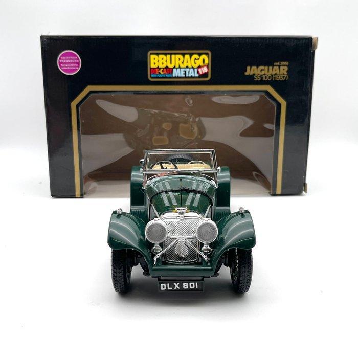 Bburago 1:18 - Modelauto - Jaguar SS 100 - 1937, Hobby en Vrije tijd, Modelauto's | 1:5 tot 1:12