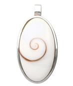 Zilveren Ovaal met oog van shiva kettinghanger, Sieraden, Tassen en Uiterlijk, Kettinghangers, Verzenden, Nieuw