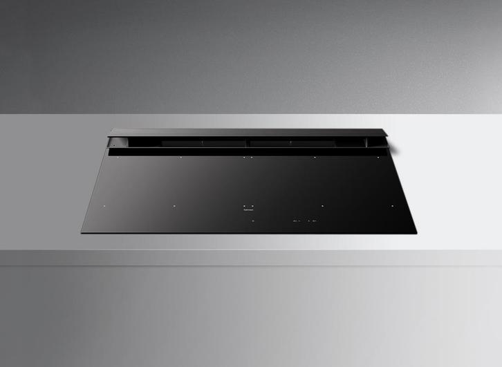 Falmec BRERA90 inductie kookplaat met afzuiging - 89 cm. bre, Witgoed en Apparatuur, Kookplaten, Inbouw, Nieuw, 4 kookzones, Energieklasse A of zuiniger