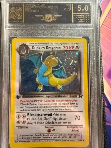 Pokémon - 1 Graded card - Dark Dragonite 1st Edition Holo beschikbaar voor biedingen