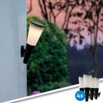 Solar wandlamp &#39;Torch&#39 - Set van 4 - Op zonne-energie, Tuin en Terras, Buitenverlichting, Zonne-energie, Kunststof, Verzenden