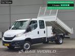 Iveco Daily 35C16 3.0L Kipper Dubbel Cabine met Kist Dubbell, Auto's, Stof, Gebruikt, Euro 6, Iveco