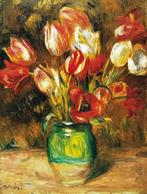 Kunstdruk Auguste Renoir - Tulips in a Vase 60x80cm, Huis en Inrichting, Woonaccessoires | Schilderijen, Tekeningen en Foto's