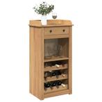 vidaXL Wijnkast Panama 57x40x111,5 cm massief grenenhout, Huis en Inrichting, Woonaccessoires | Wijnrekken, Verzenden, Nieuw