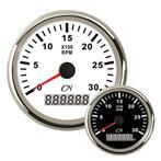 CN toerenteller met bedrijfsurenteller 3000 rpm met Chromen, Watersport en Boten, Ophalen of Verzenden, Nieuw