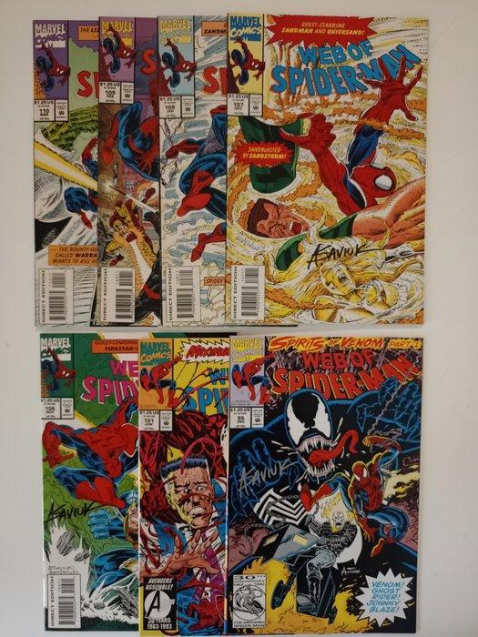 Web of Spider-Man #95, 101, 106/110 - Signed by Alex Saviuk, Boeken, Strips | Comics