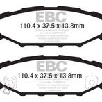 EBC 12+ Subaru BRZ 2.0 (solid rear rotors) Redstuff Rear, Ophalen of Verzenden, Nieuw