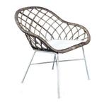 Rotan stoel Chair Grey - Van der Leeden, Tuin en Terras, Tuinsets en Loungesets, Nieuw, Verzenden