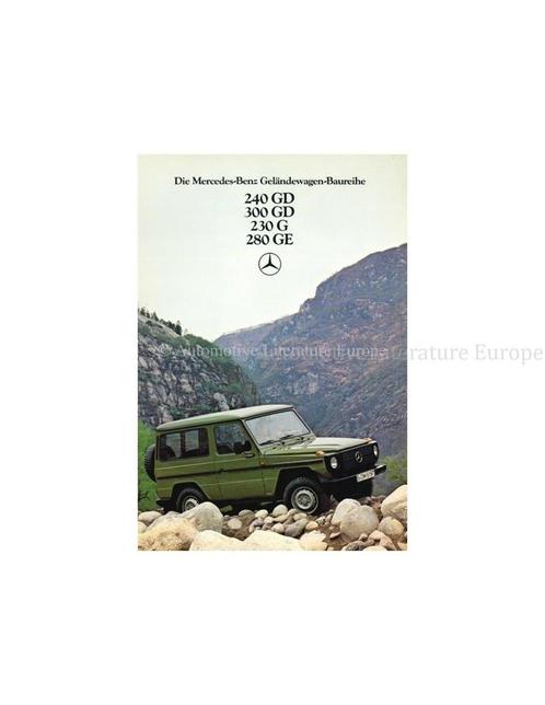 1980 MERCEDES BENZ G KLASSE BROCHURE DUITS, Boeken, Auto's | Folders en Tijdschriften