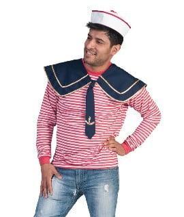 Matrozen kraag blauw/goud, Kleding | Dames, Carnavalskleding en Feestkleding, Nieuw, Ophalen of Verzenden