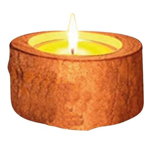 citronella geurkaars in boomstam voor buiten, Tuin en Terras, Overige Tuin en Terras, Nieuw, Ophalen of Verzenden