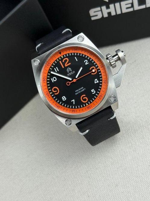 Shield - Pascal Black/Orange - Zonder Minimumprijs -, Sieraden, Tassen en Uiterlijk, Horloges | Heren