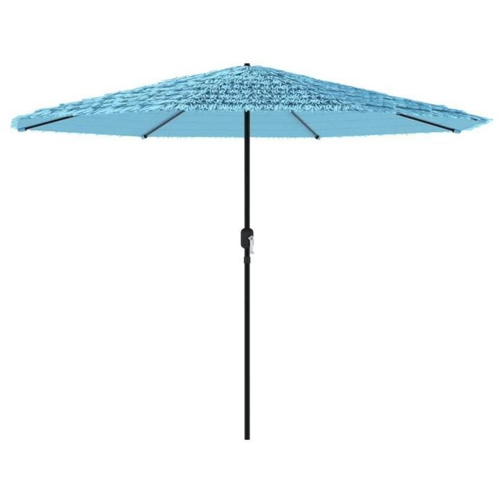Parasol 324x324cm Blauw | Tweedekansje | 51% Korting, Tuin en Terras, Parasols, 3 tot 4 meter, Nieuw, Stokparasol, Ophalen of Verzenden