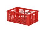 Glazenkrat - 600 x 400 x H 250 mm - rood, Ophalen of Verzenden, Nieuw
