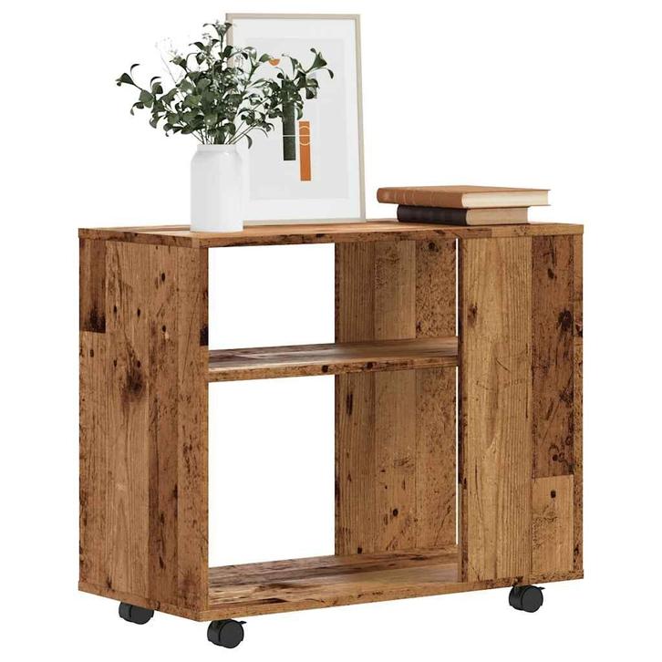 vidaXL Bijzettafel 70x35x55 cm bewerkt hout oud houtkleurig, Huis en Inrichting, Tafels | Bijzettafels, Nieuw, Verzenden