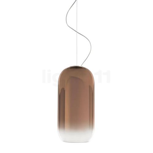 Artemide Gople Sospensione, brons/body zilver - mini, Huis en Inrichting, Lampen | Hanglampen, Nieuw, Verzenden