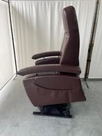 Fitform 570 sta op stoel Bruin leer met fit motion, Huis en Inrichting, Fauteuils, Minder dan 75 cm, Fitform sta op stoel , Ophalen of Verzenden