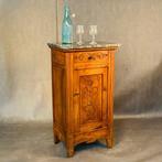 Kabinet - Hout, Marmer, Italiaanse ambachtssnijderij begin