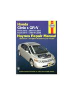 2001 - 2010 HONDA CIVIC & CR-V HAYNES VRAAGBAAK ENGELS, Auto diversen, Handleidingen en Instructieboekjes