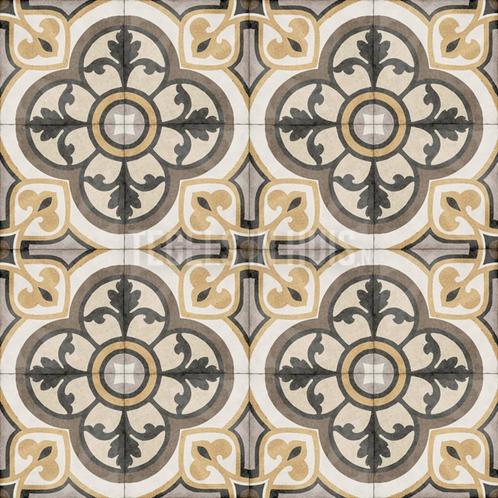 Vloertegel / wandtegel vintage majestic gekleurd 20x20cm, Doe-het-zelf en Verbouw, Tegels, Vloertegels, Nieuw, 10 m² of meer, Keramiek