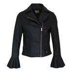 Verysimple • zwart faux leather jasje • XS (IT40), Kleding | Dames, Truien en Vesten, Nieuw, Verysimple, Maat 34 (XS) of kleiner